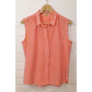 Maison Scotch | Stripped Button Down sleeveless Top